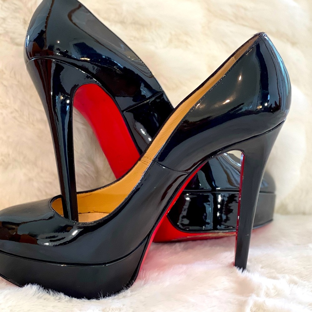 Christian Louboutin, Size EU 38, Good Shape, Signs of Wear on Heels, Stilettos